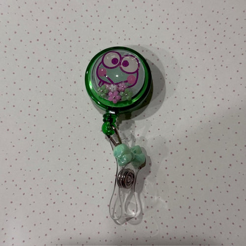 Keroppi Taemibiz Retractable Badge Holder